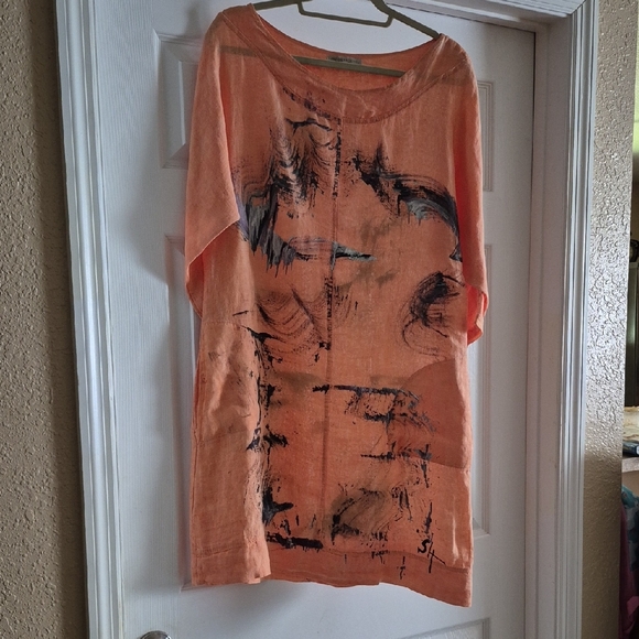 One Only For You Place Unique Dresses & Skirts - Abstract Print Orange Women's Dress